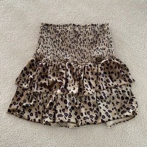 NWOT Dolls Kill Cheetah Skirt